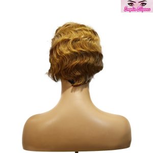 center wig machine made #27 wig remy hair h001