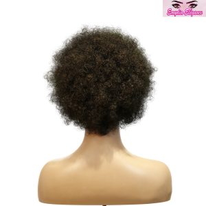 center wig machine made black wig remy hair 2301