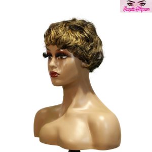 center wig machine made wig remy hair h030