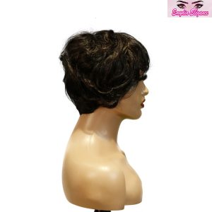 center wig machine made black wig remy hair tc041
