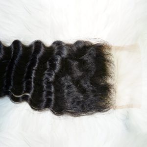 center wig remy hair 4x4 deep wave closure