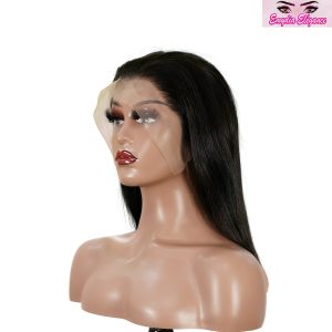 center wig 13x4 straight bob lace front wig natural black asian raw hair