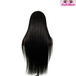center wig natural black asian raw hair 13x6 hd lace front wig straight human hair wig