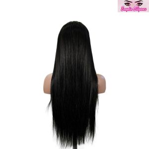 center wig 13x6 double drams straight lace front wig black remy hair