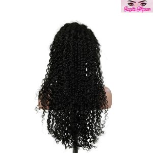 center wig natural black asian raw hair 13x6 hd lace front wig deep wave human hair wig