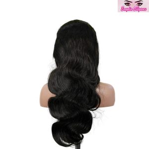 center wig natural black asian raw hair 13x6 hd lace front wig body wave human hair wig