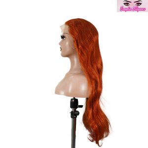 center wig 13x4 straight lace front wig 350 orange 26 inch remy hair