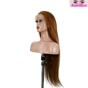 center wig 13x4 straight lace front wig 30 brown 26 inch remy hair