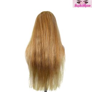 center wig 13x4 straight lace front wig 8&27 honey blonde highlight 26 inch remy hair