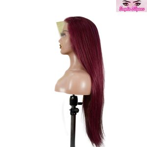 center wig 13x4 straight lace front wig 99j color 26 inch remy hair