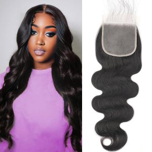 center wig remy hair 5x5 body wave hd closure